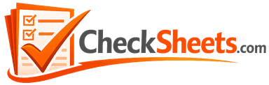 Excel Checksheet Free Blank Check Sheet Templates (PDF & Excel) | Checksheets